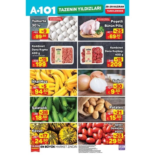 A101 27 Haziran 2025 'Haftanın Yıldızları' kataloğu yayında - 24