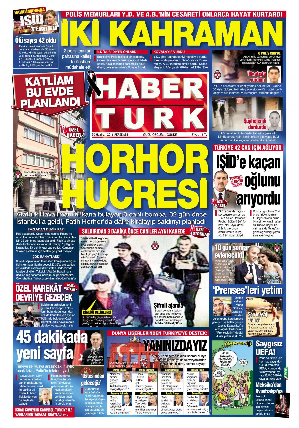 30 Haziran 2016 gazete manşetleri - 4