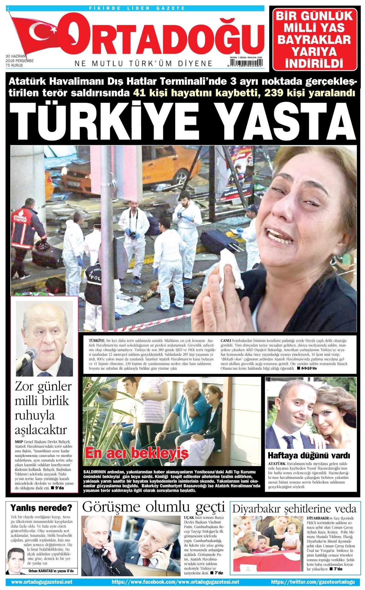 30 Haziran 2016 gazete manşetleri - 10