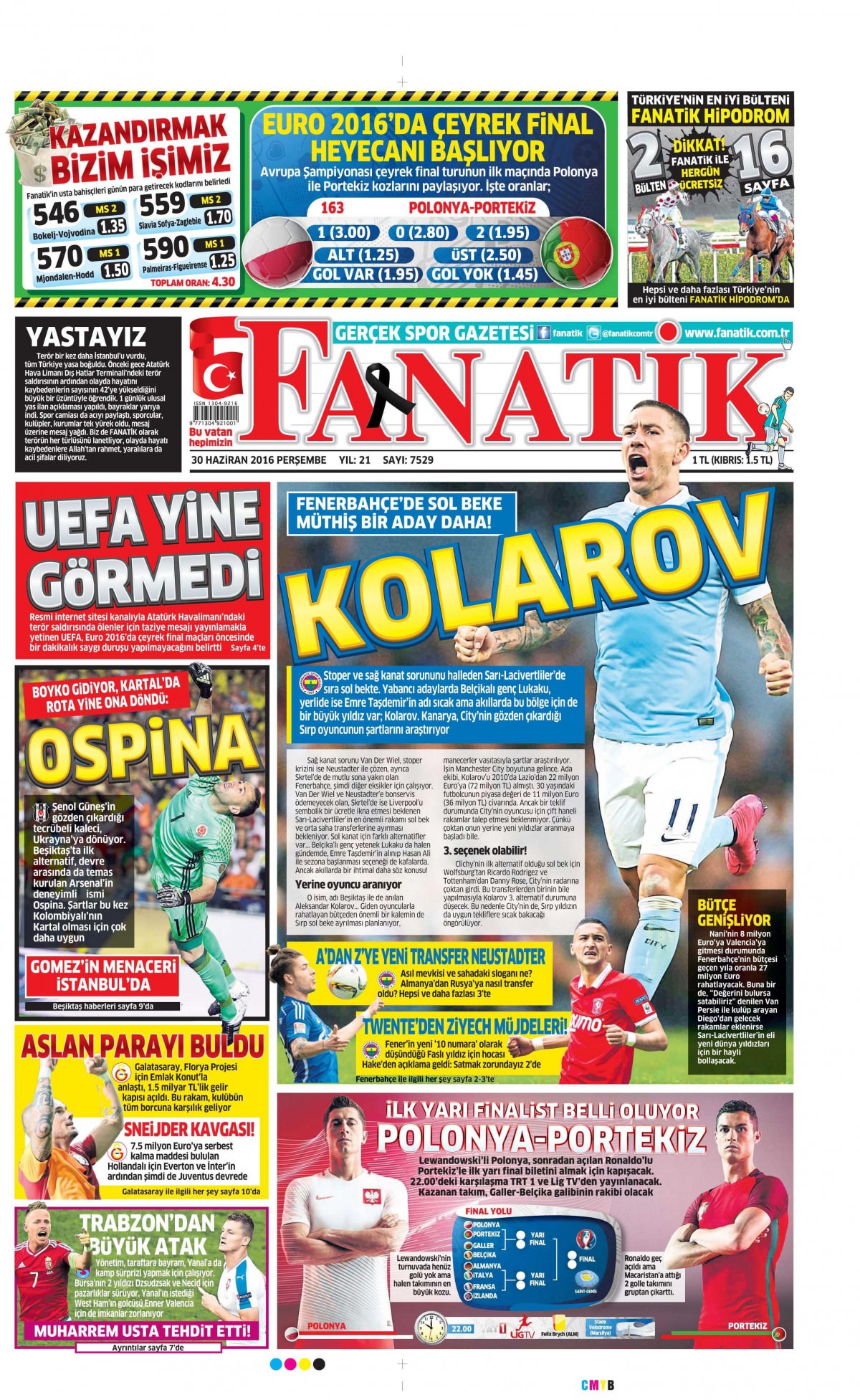 30 Haziran 2016 gazete manşetleri - 16