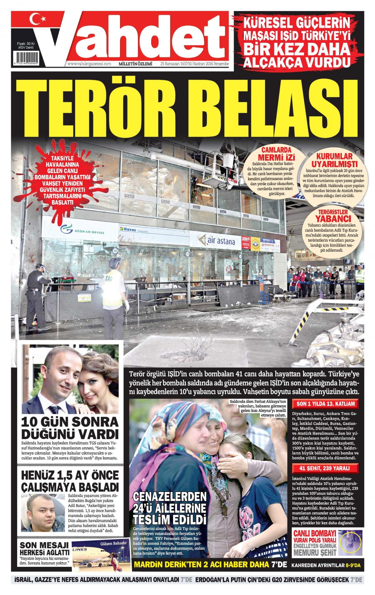 30 Haziran 2016 gazete manşetleri - 27