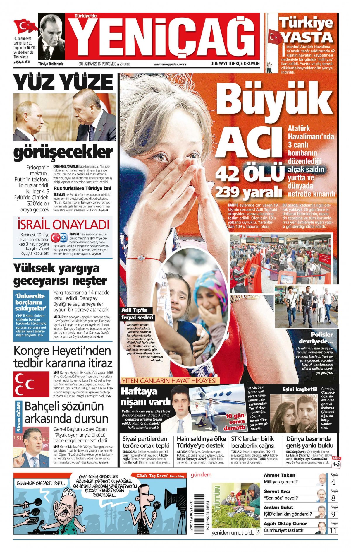 30 Haziran 2016 gazete manşetleri - 19