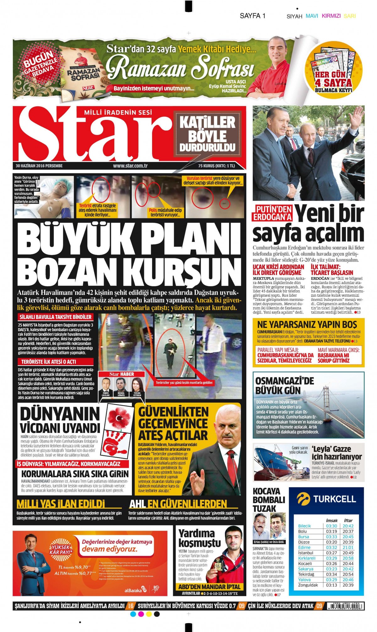 30 Haziran 2016 gazete manşetleri - 12