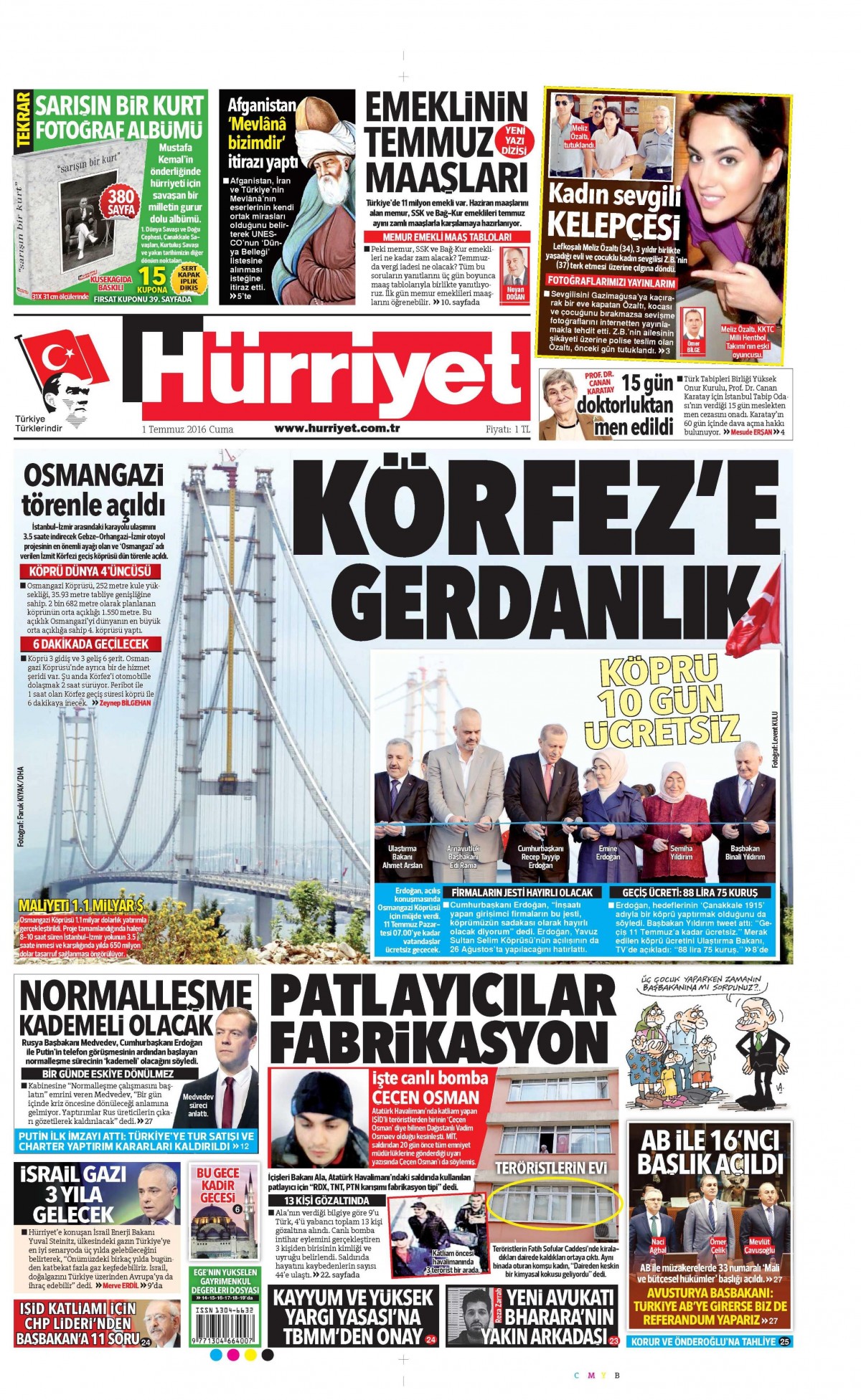 1 Temmuz 2016 gazete manşetleri - 504