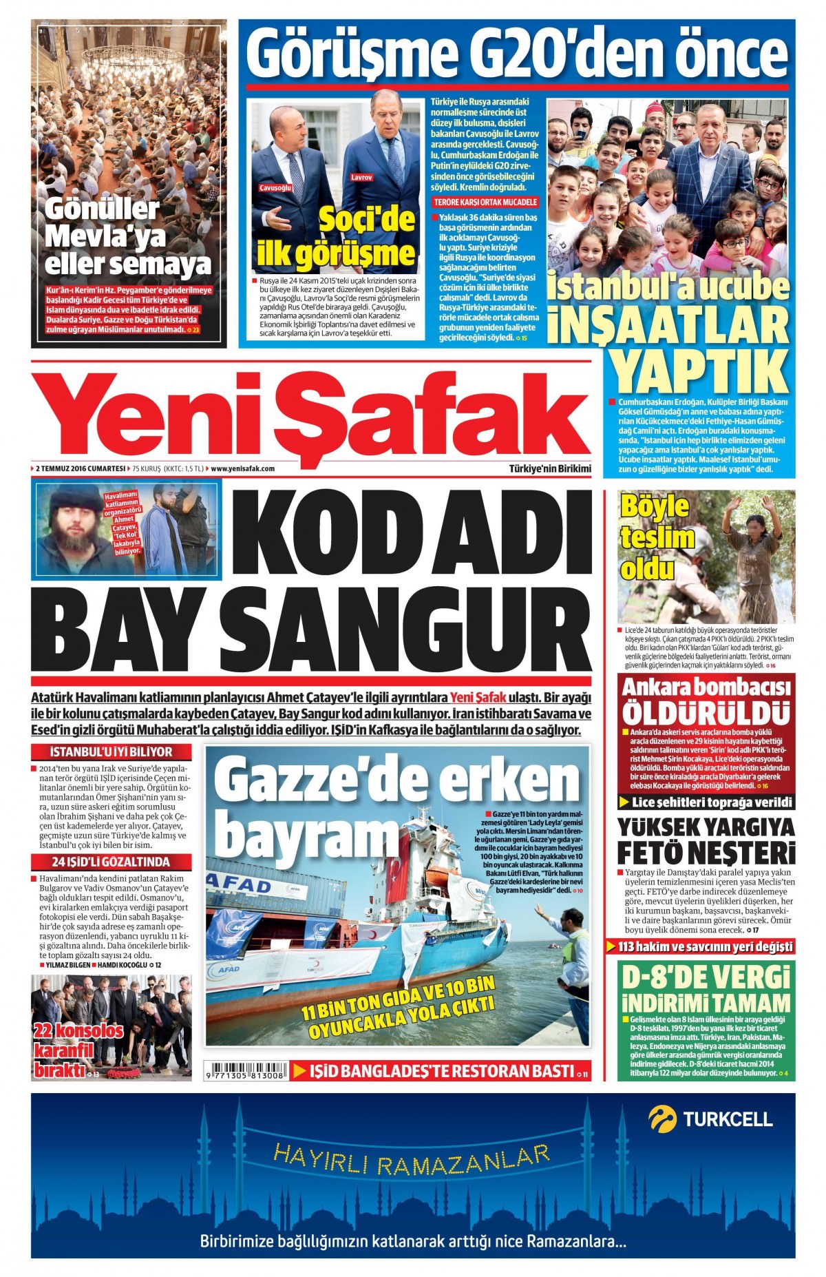 2 Temmuz 2016 gazete manşetleri - 515