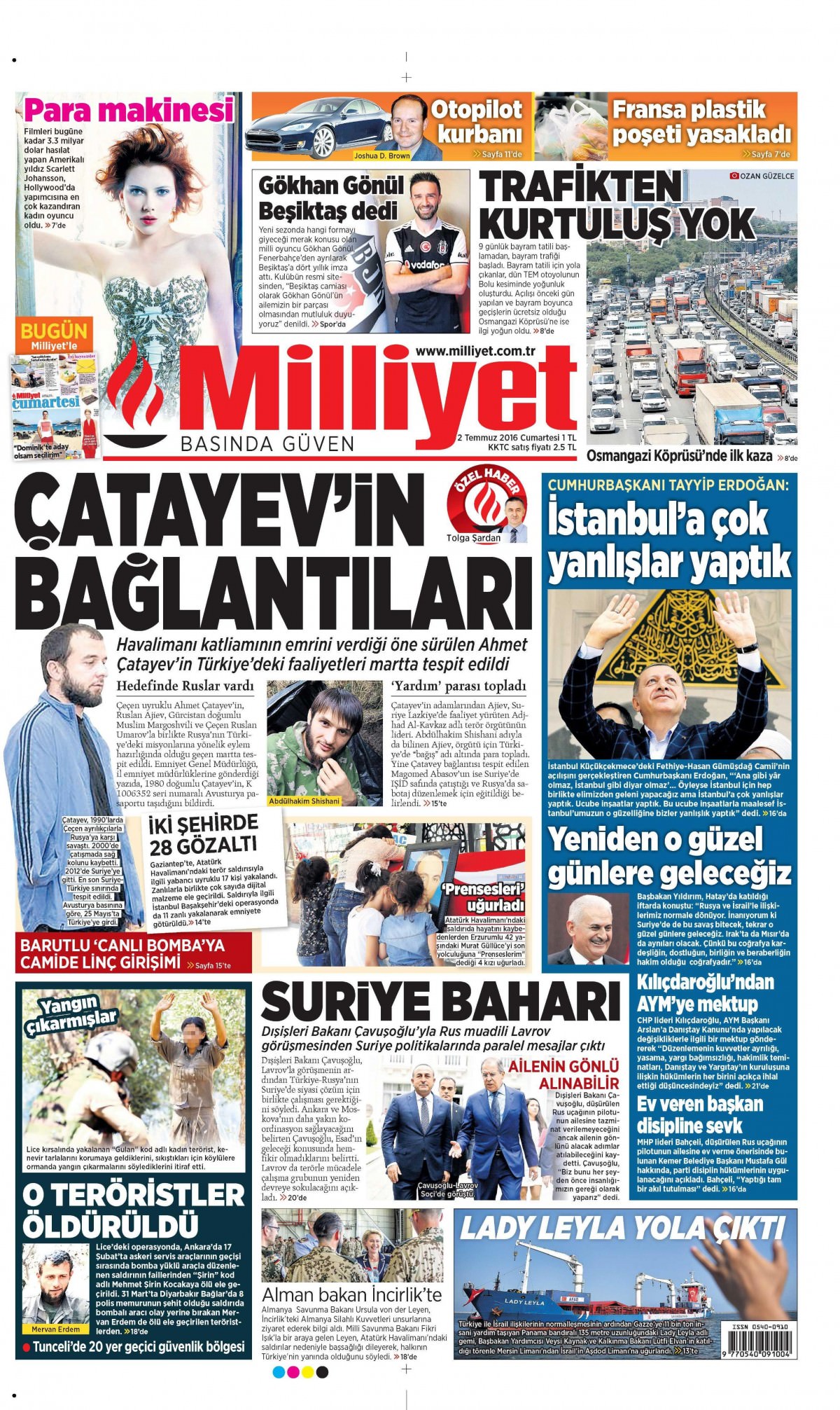 2 Temmuz 2016 gazete manşetleri - 608