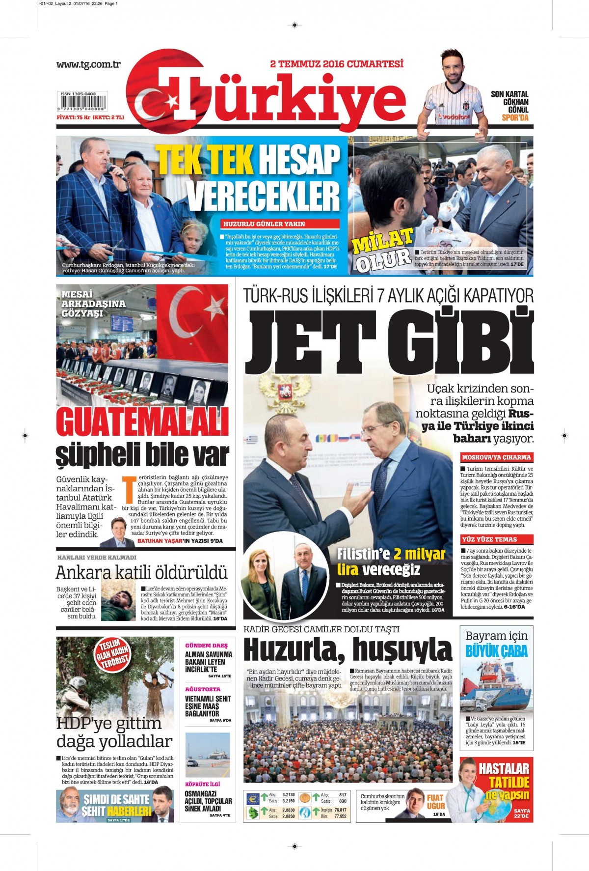 2 Temmuz 2016 gazete manşetleri - 565