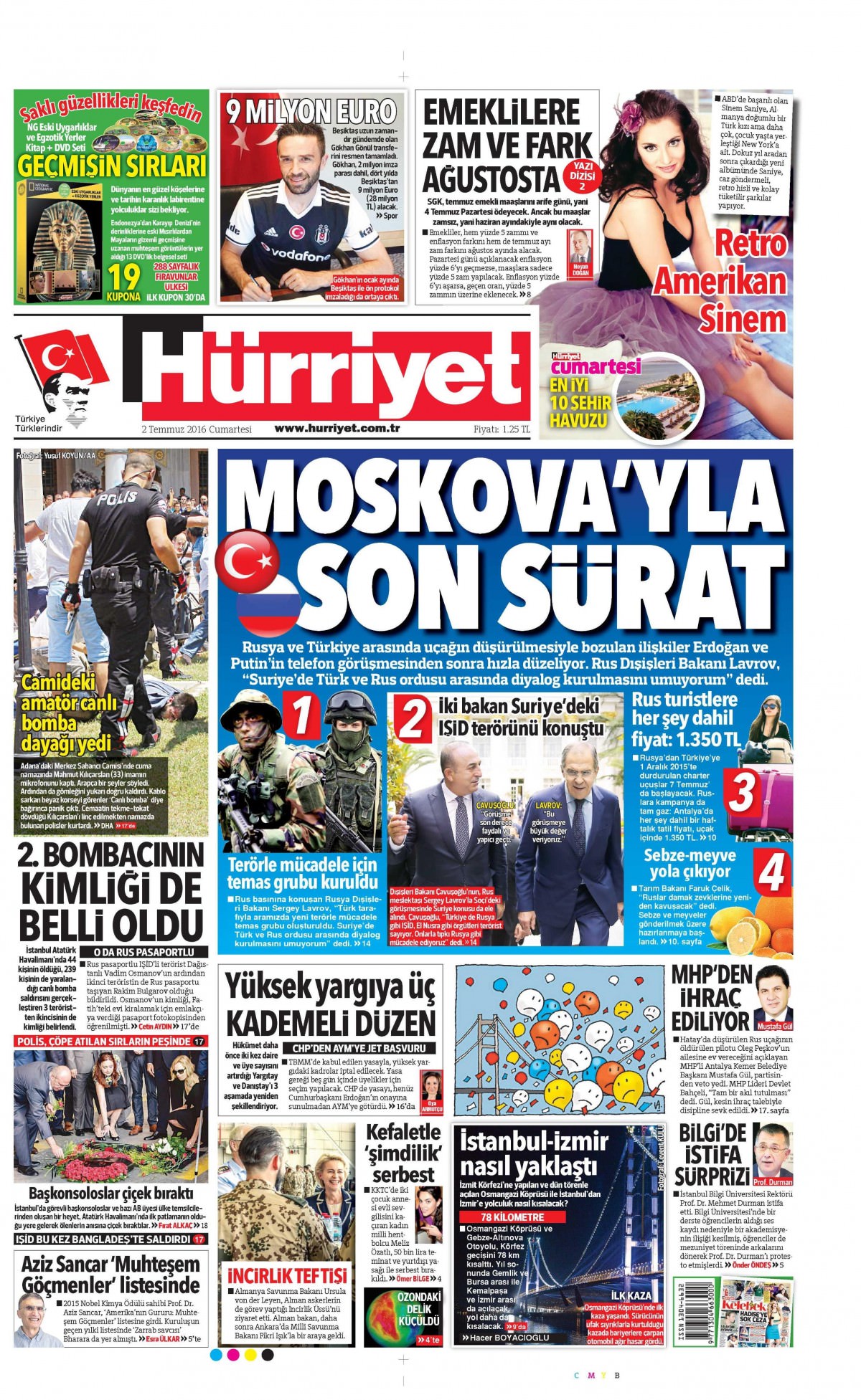 2 Temmuz 2016 gazete manşetleri - 617