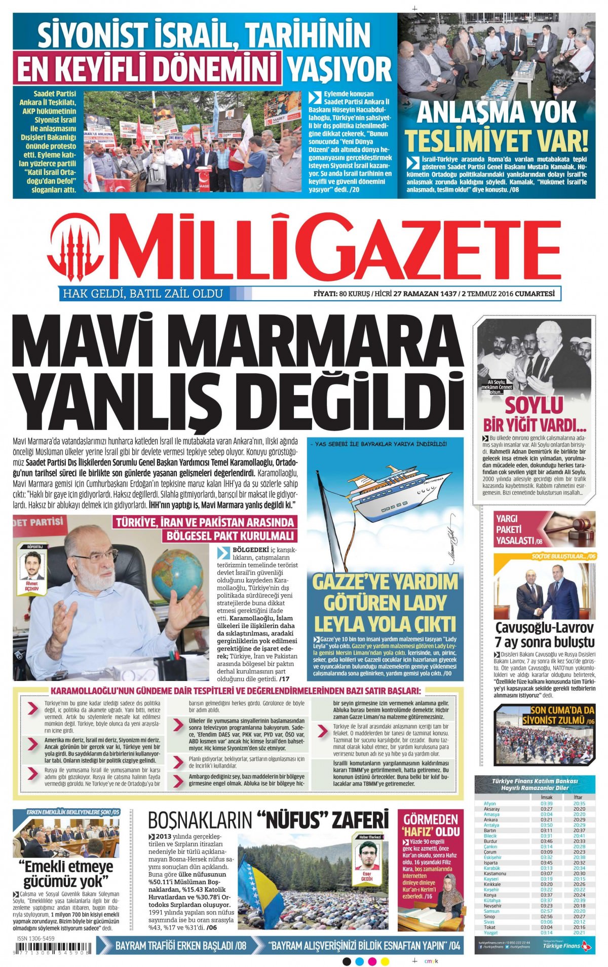 2 Temmuz 2016 gazete manşetleri - 692