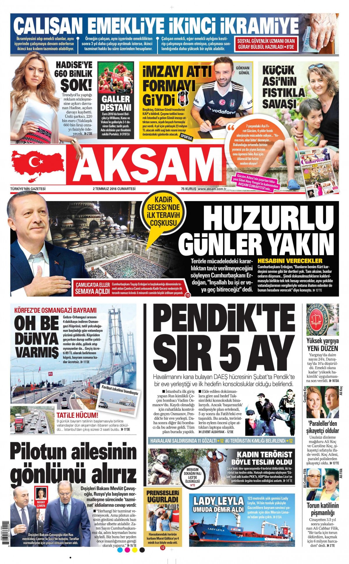 2 Temmuz 2016 gazete manşetleri - 721