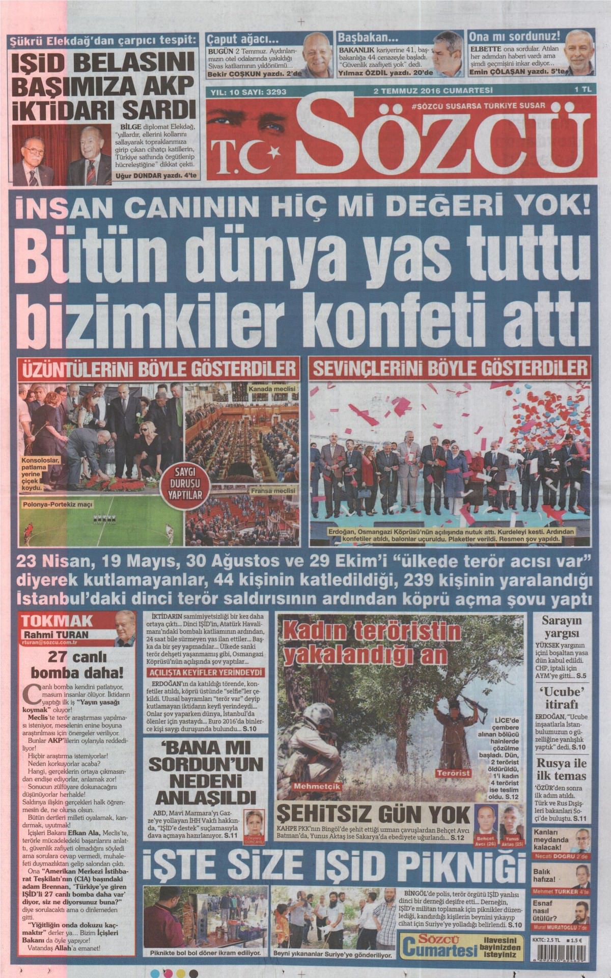 2 Temmuz 2016 gazete manşetleri - 519