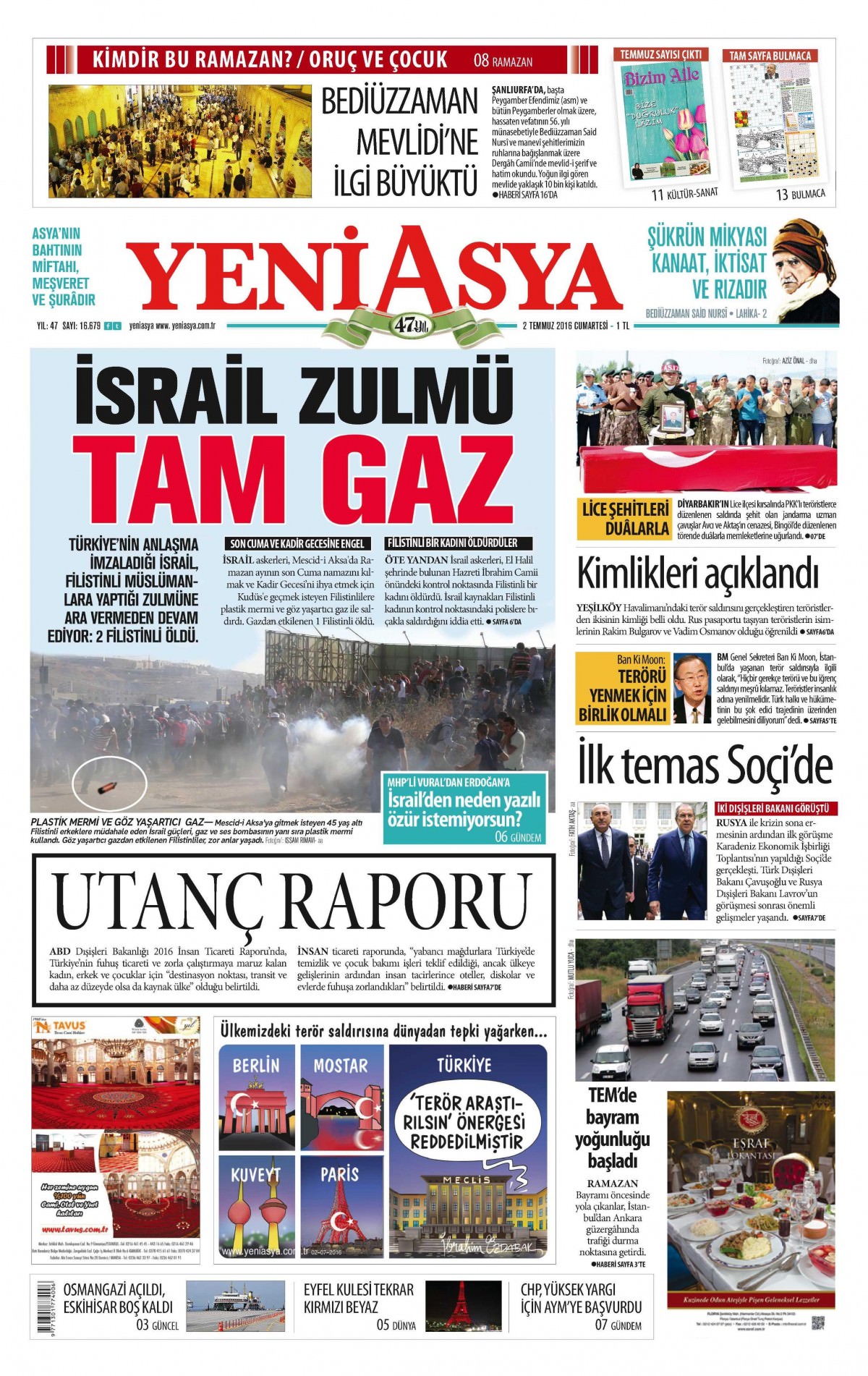 2 Temmuz 2016 gazete manşetleri - 535