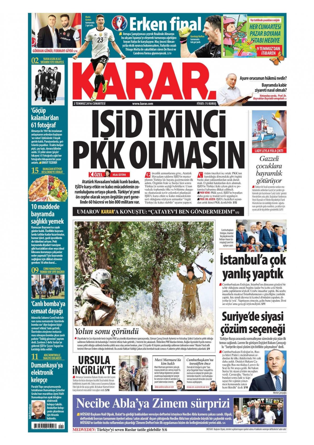 2 Temmuz 2016 gazete manşetleri - 794