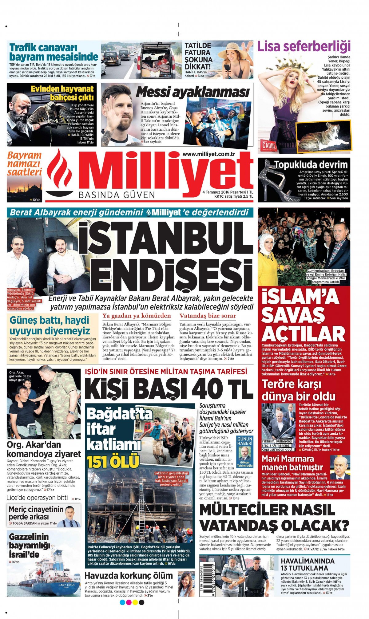 4 Temmuz 2016 gazete manşetleri - 18