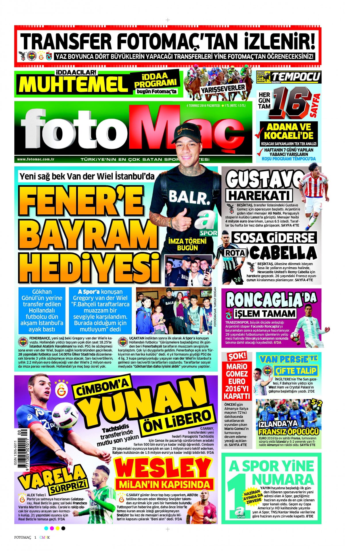 4 Temmuz 2016 gazete manşetleri - 22