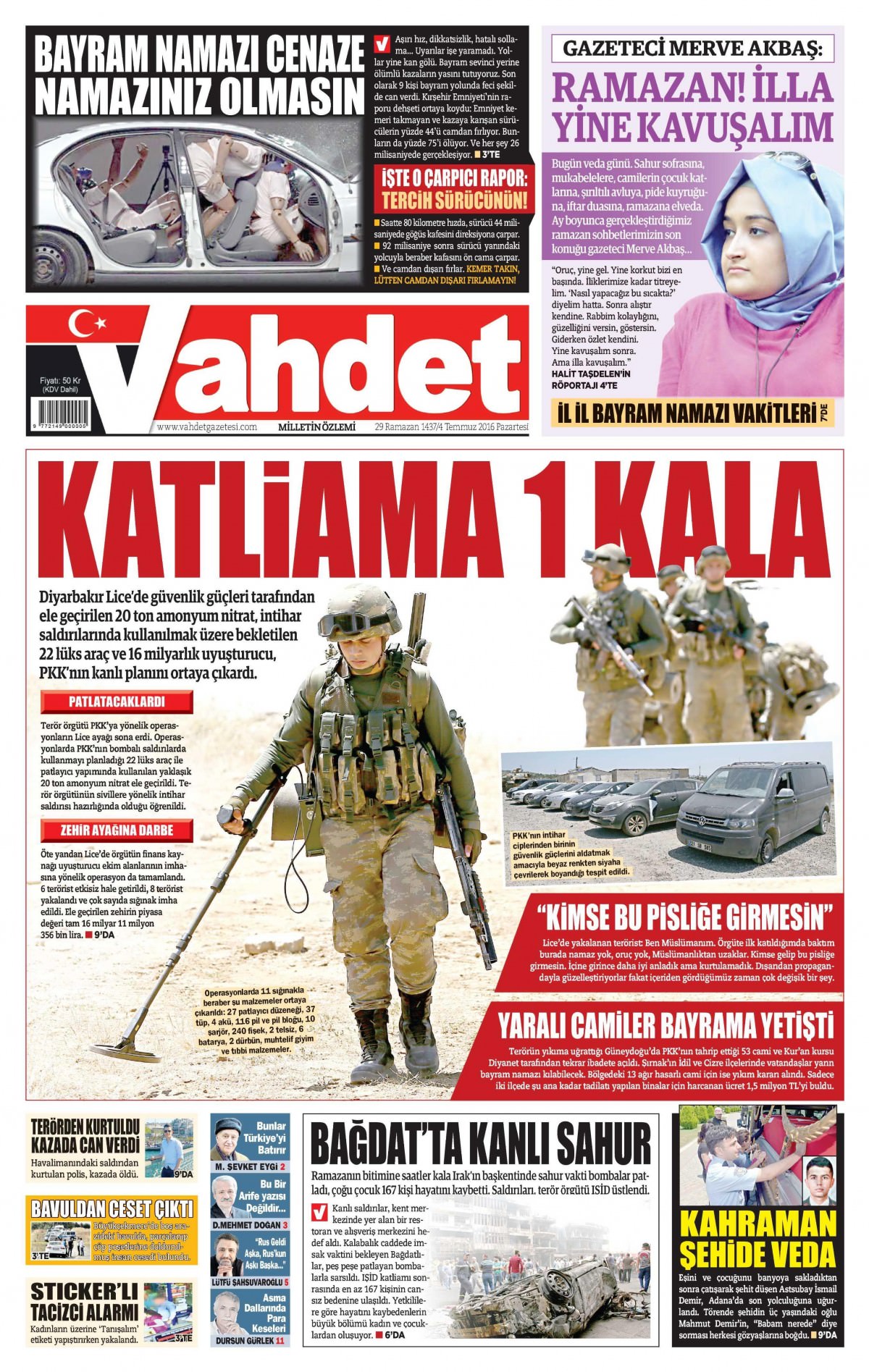 4 Temmuz 2016 gazete manşetleri - 19