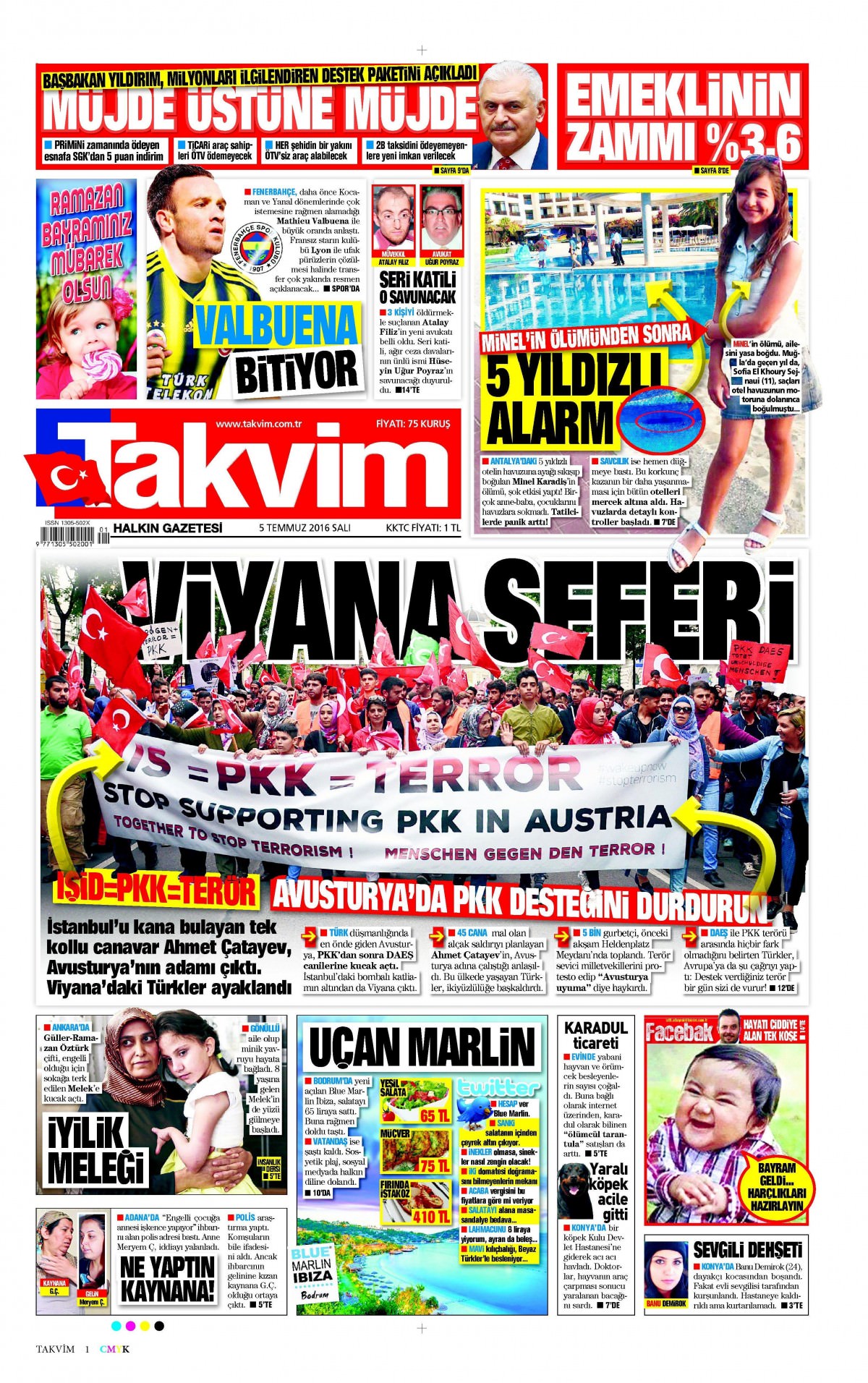 5 Temmuz 2016 gazete manşetleri - 817