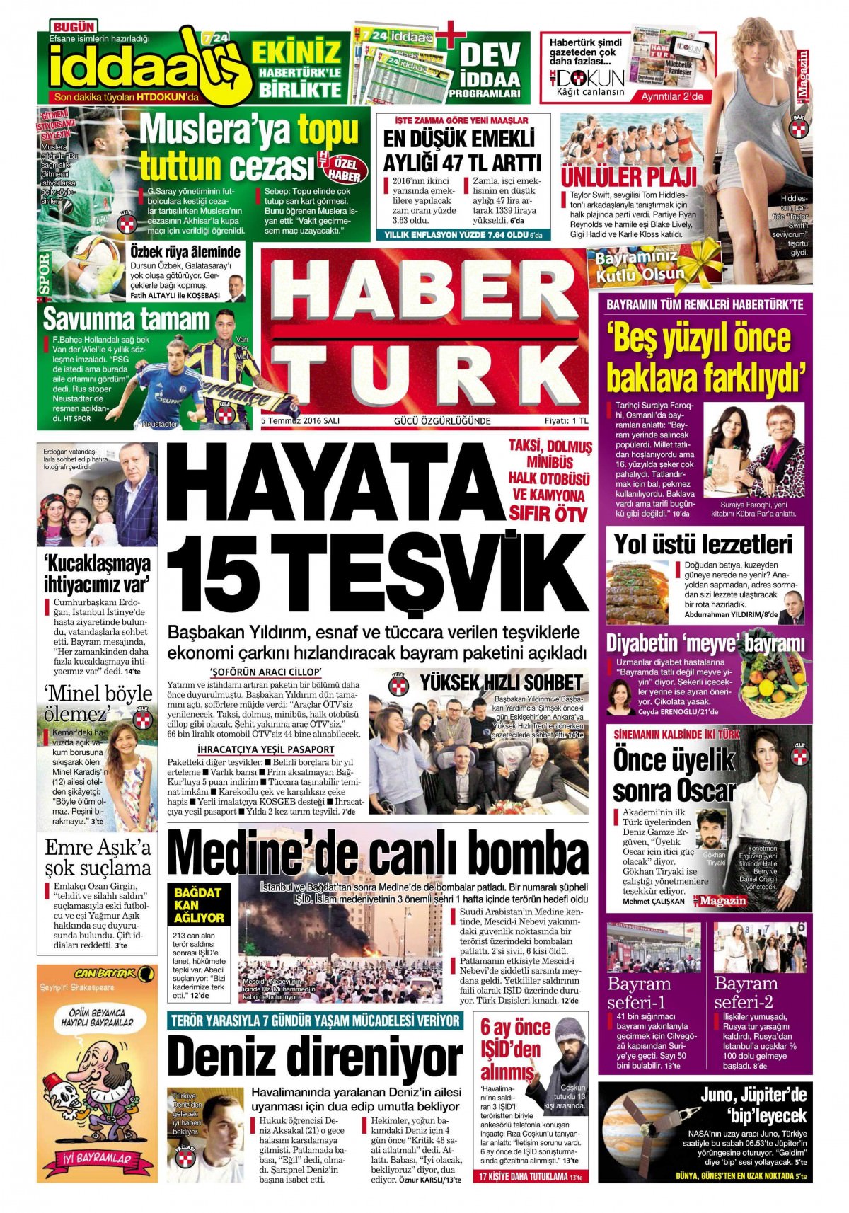 5 Temmuz 2016 gazete manşetleri - 773