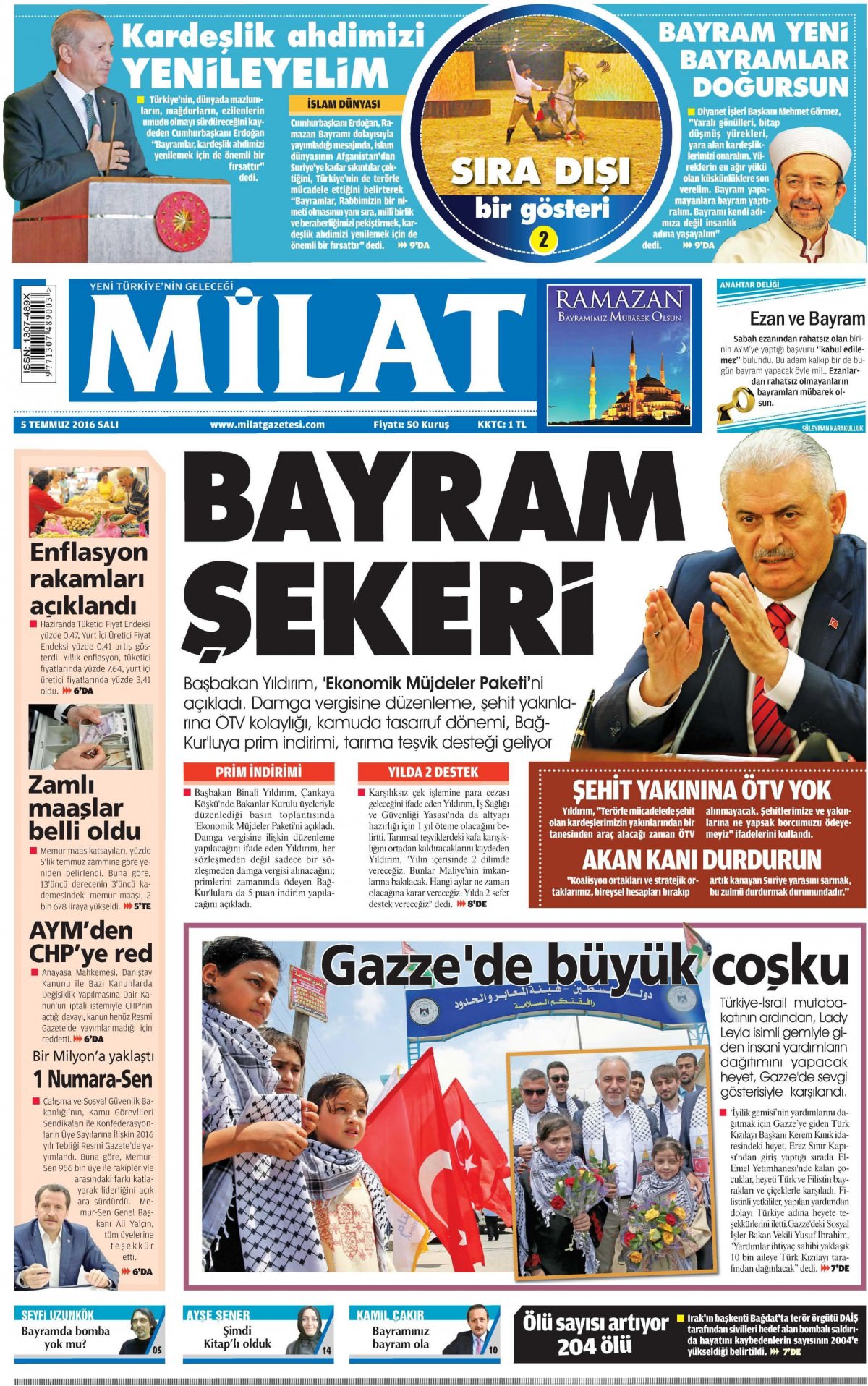 5 Temmuz 2016 gazete manşetleri - 732