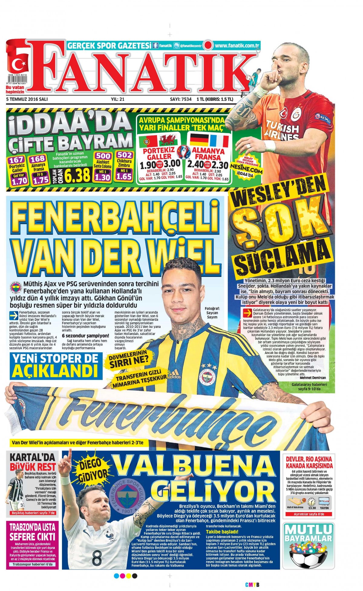 5 Temmuz 2016 gazete manşetleri - 620