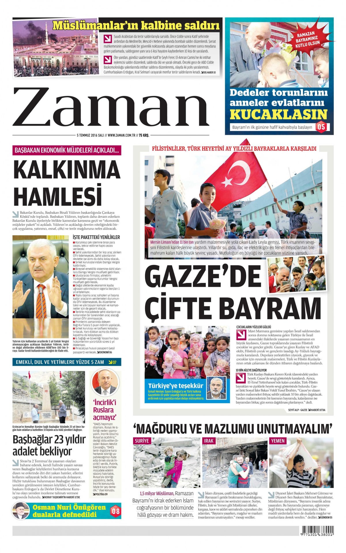 5 Temmuz 2016 gazete manşetleri - 641