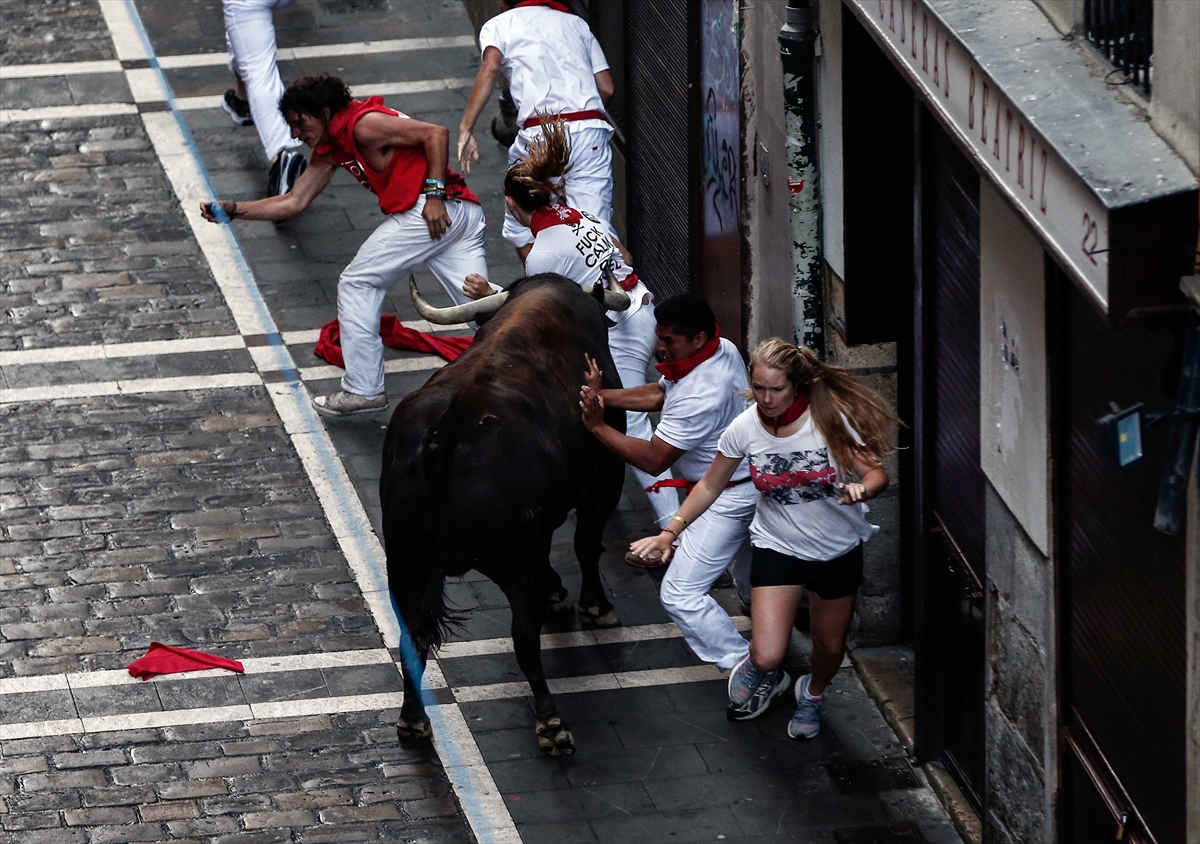 San Fermin Festivali'nde ikinci koşu tamamlandı - 678