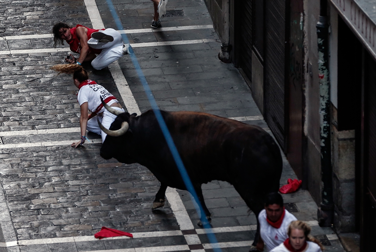 San Fermin Festivali'nde ikinci koşu tamamlandı - 826