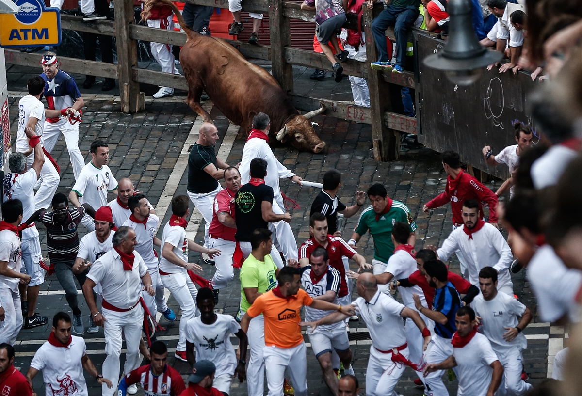 San Fermin Festivali'nde ikinci koşu tamamlandı - 557