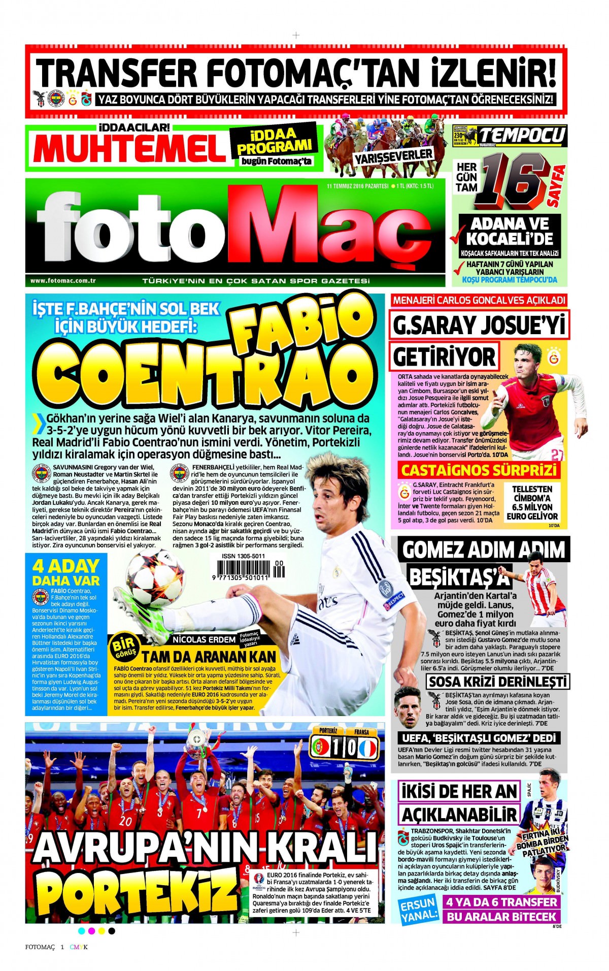 11 Temmuz 2016 gazete manşetleri - 694