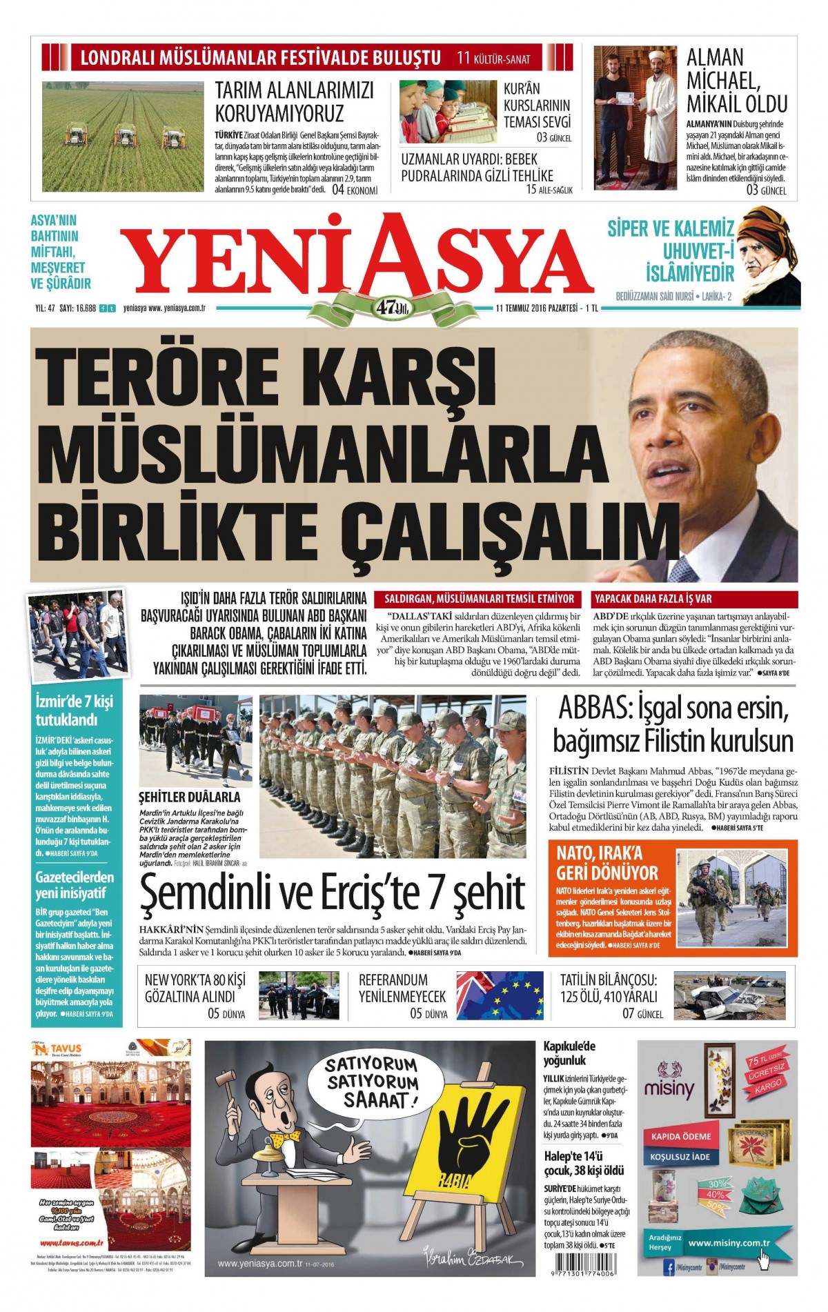 11 Temmuz 2016 gazete manşetleri - 638