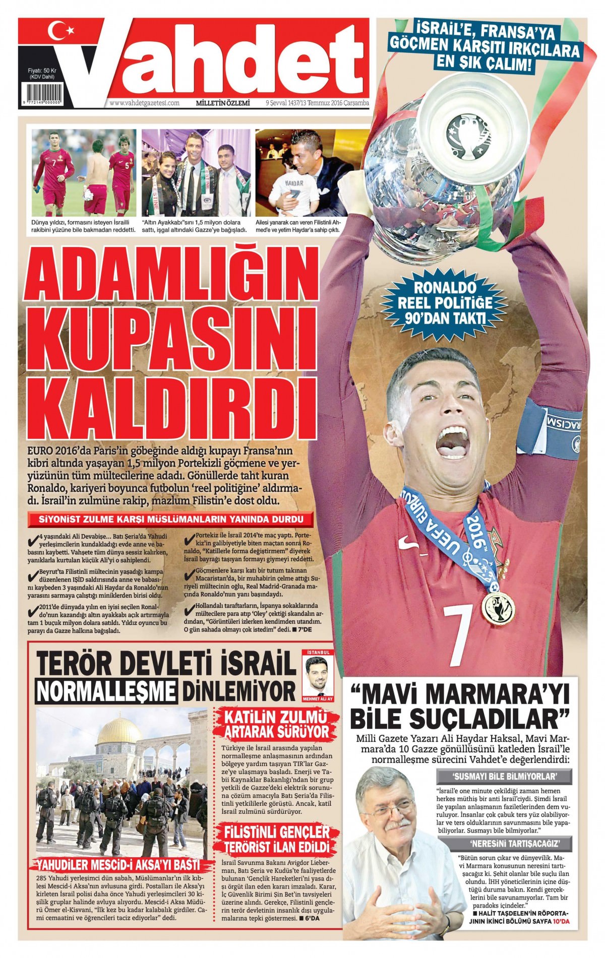 13 Temmuz 2016 gazete manşetleri - 915