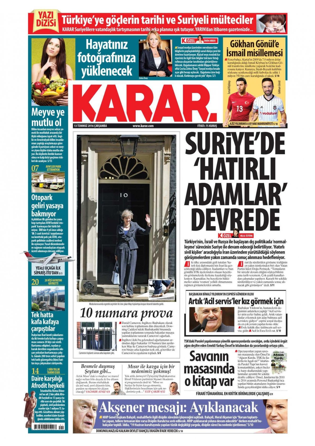 13 Temmuz 2016 gazete manşetleri - 604