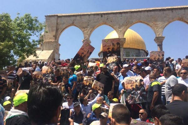 İsrail Mescid-i Aksa'da protesto edildi - 637