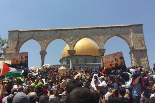 İsrail Mescid-i Aksa'da protesto edildi - 915