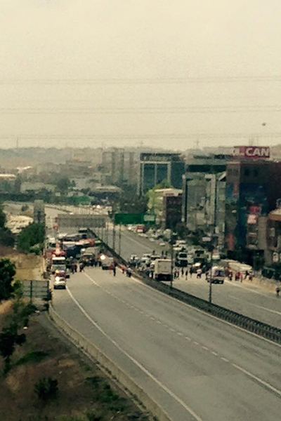 Basın Ekspres yolunda yüksek gerilim hattı devrildi - 5