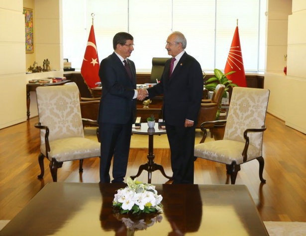 Davutoğlu CHP Genel Merkezi'nde - 13