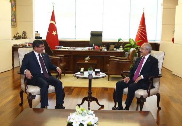 Davutoğlu CHP Genel Merkezi'nde - 16