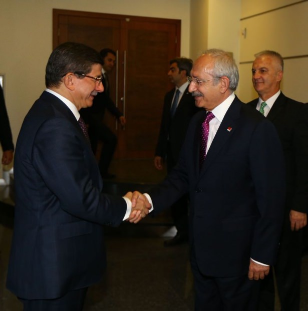 Davutoğlu CHP Genel Merkezi'nde - 9