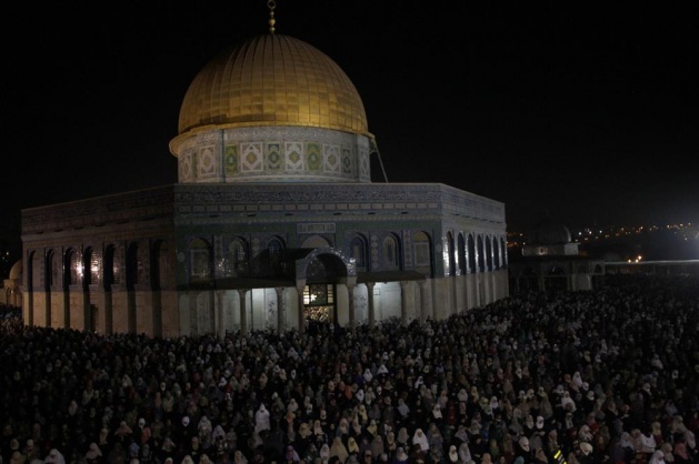 Mescid-i Aksa'da Kadir Gecesi yoğunluğu - 6