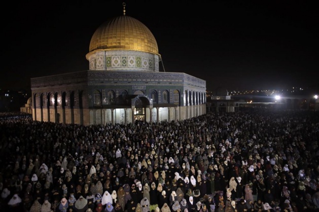 Mescid-i Aksa'da Kadir Gecesi yoğunluğu - 13