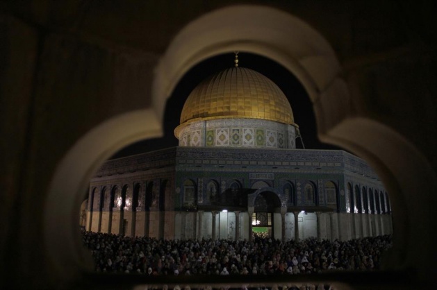 Mescid-i Aksa'da Kadir Gecesi yoğunluğu - 2
