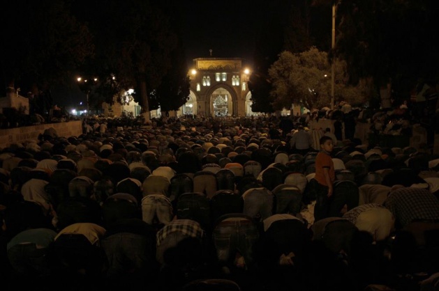 Mescid-i Aksa'da Kadir Gecesi yoğunluğu - 5
