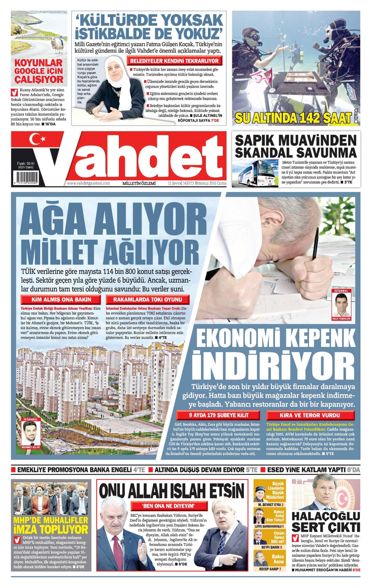 15 Temmuz 2016 gazete manşetleri - 4