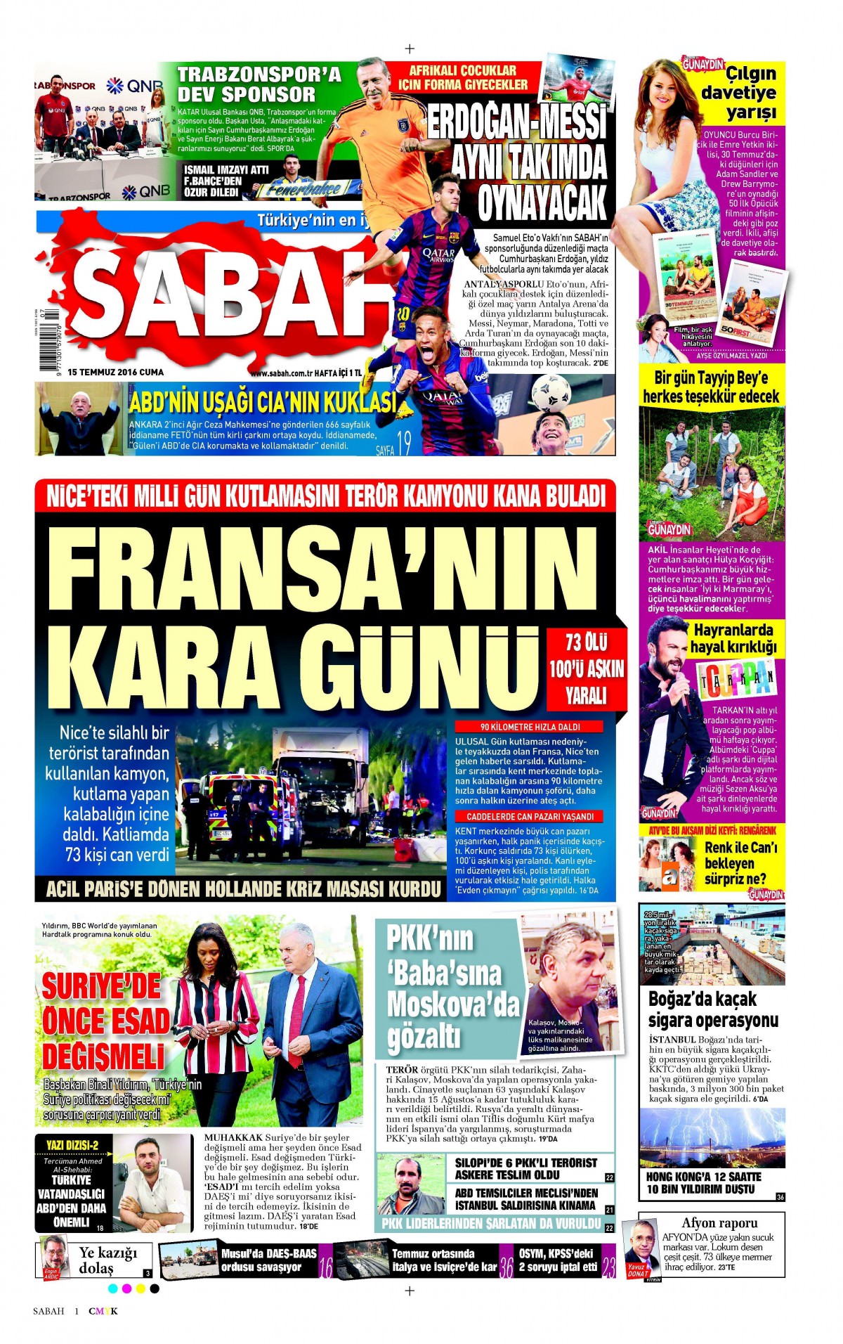 15 Temmuz 2016 gazete manşetleri - 3