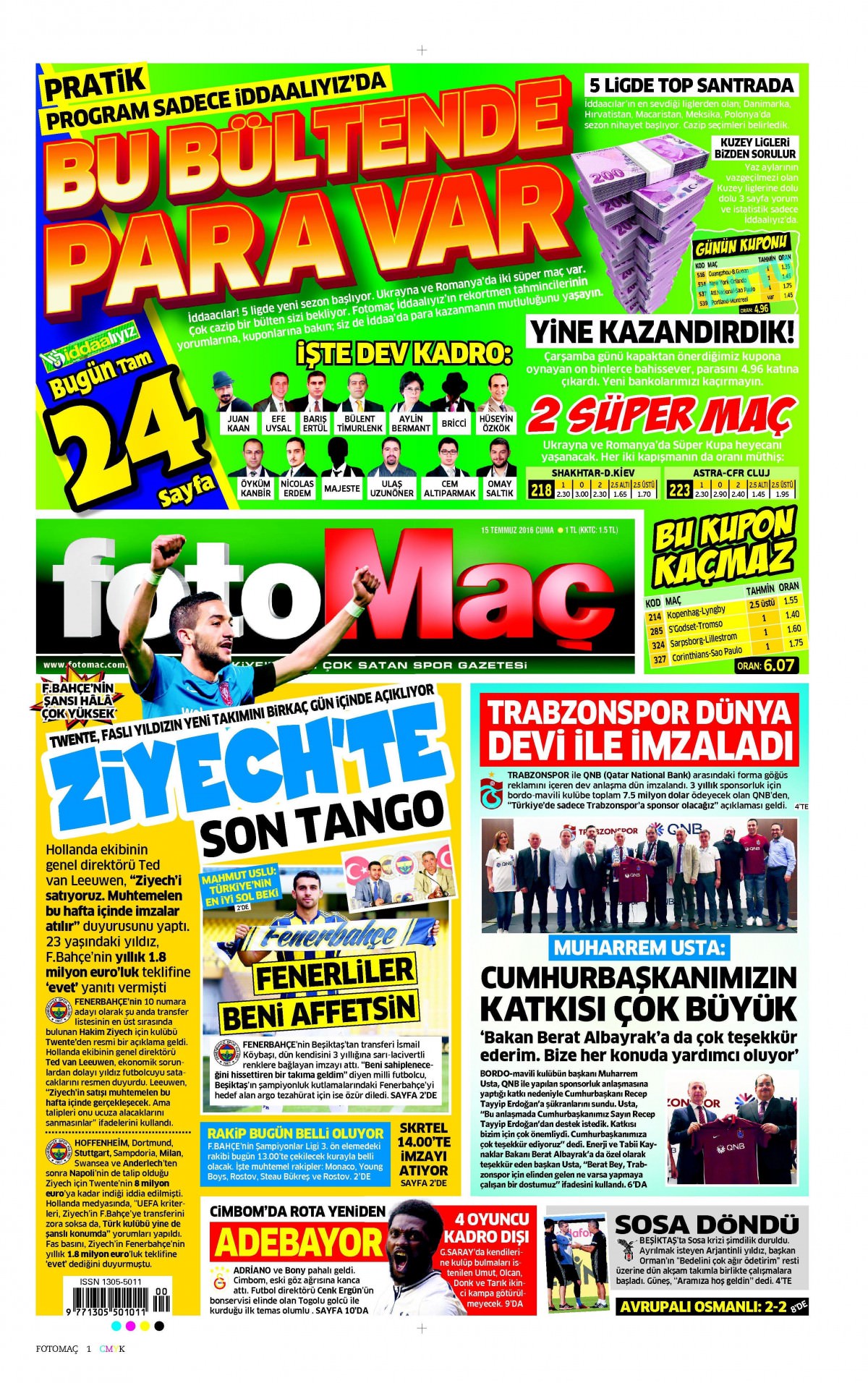 15 Temmuz 2016 gazete manşetleri - 18