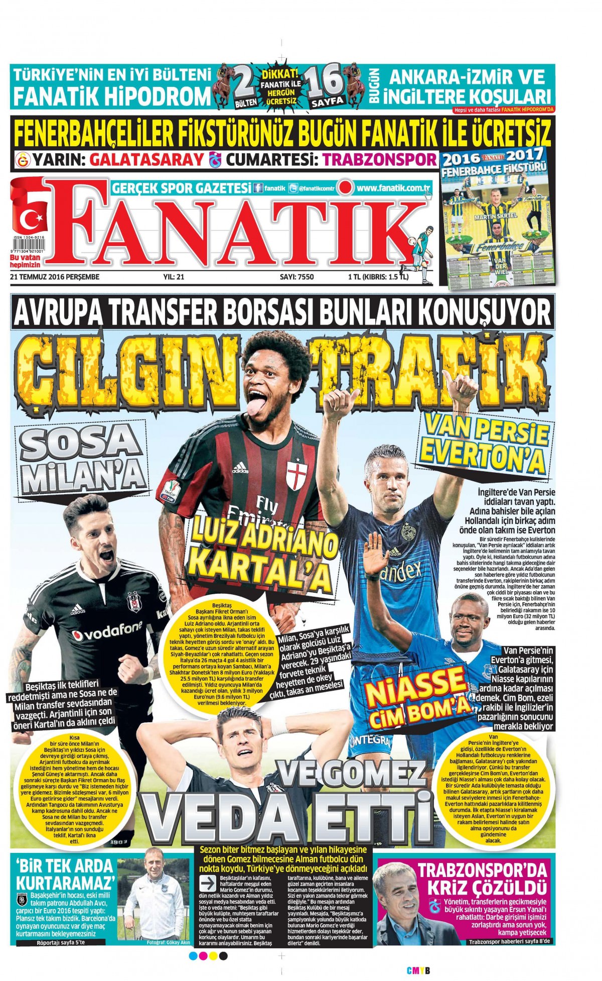 22 Temmuz 2016 gazete manşetleri - 543