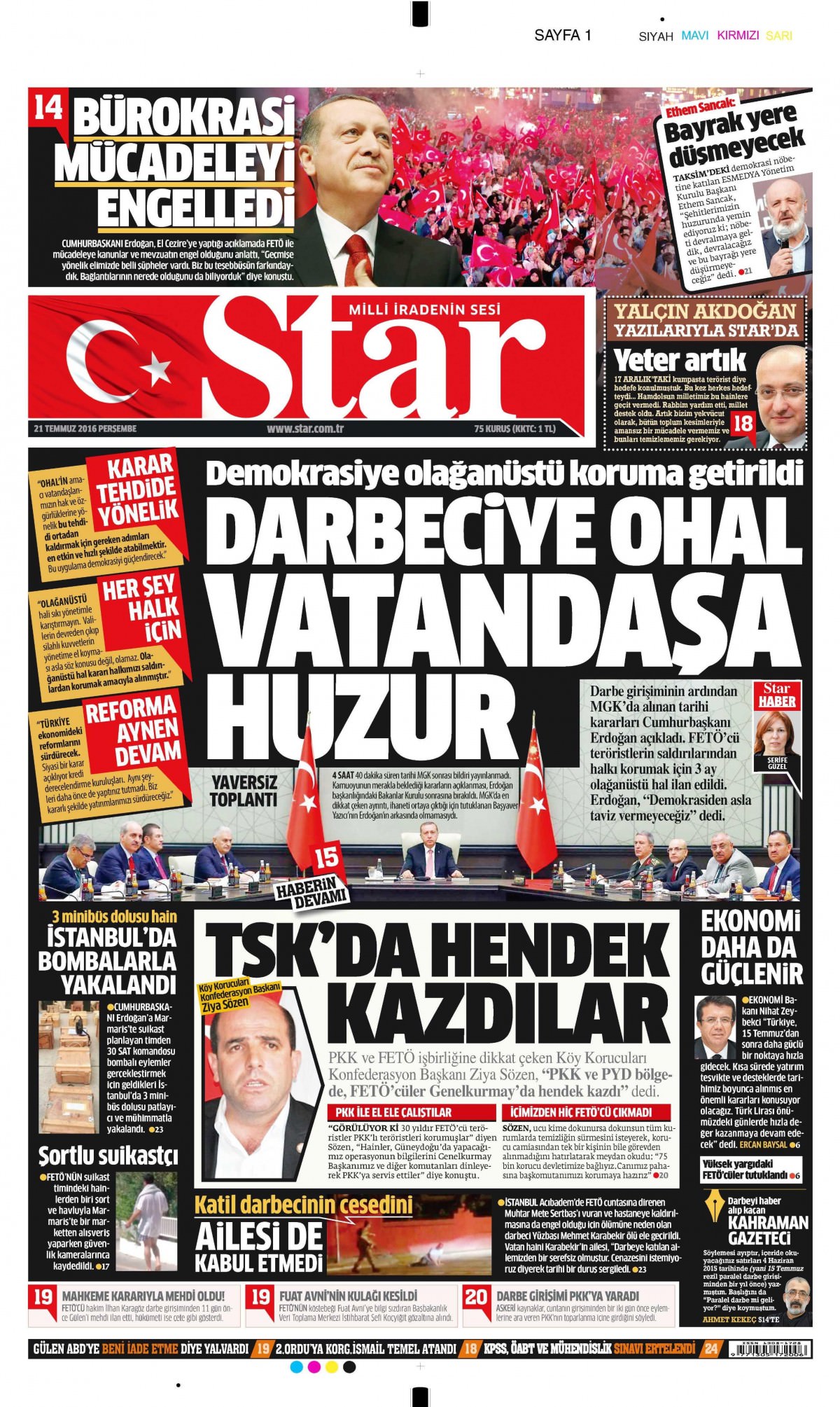 22 Temmuz 2016 gazete manşetleri - 794