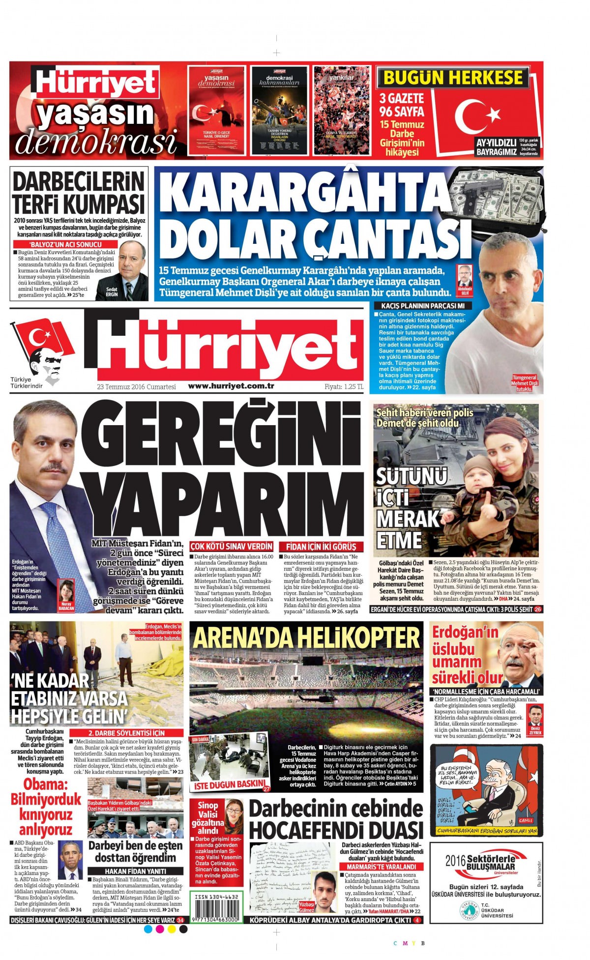 23 Temmuz 2016 gazete manşetleri - 942