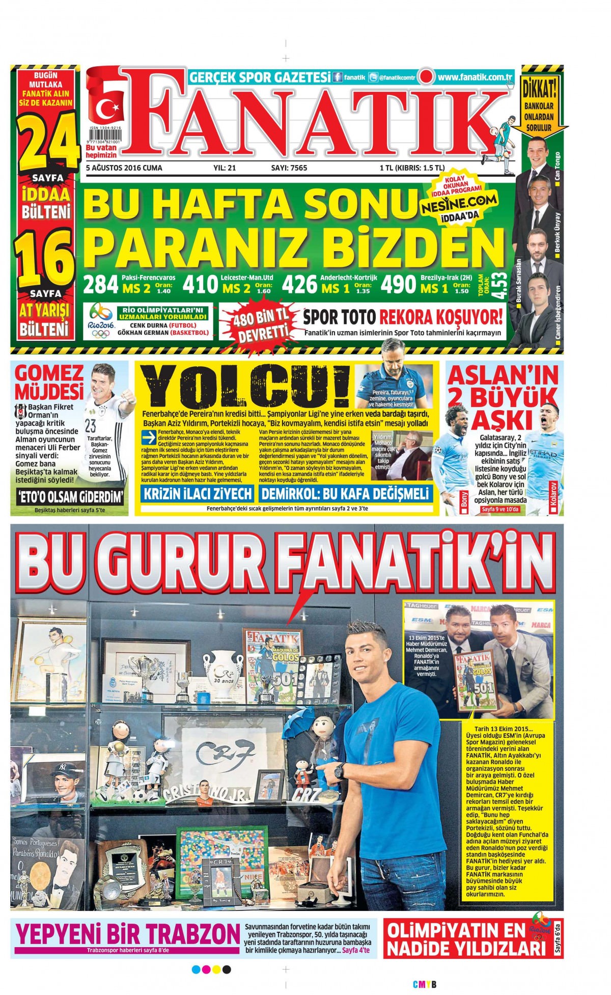 5 Ağustos 2016 gazete manşetleri - 779