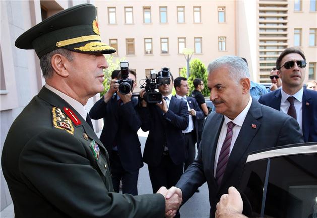 Binali Yıldırım Genelkurmay Başkanlığı'nda - 1
